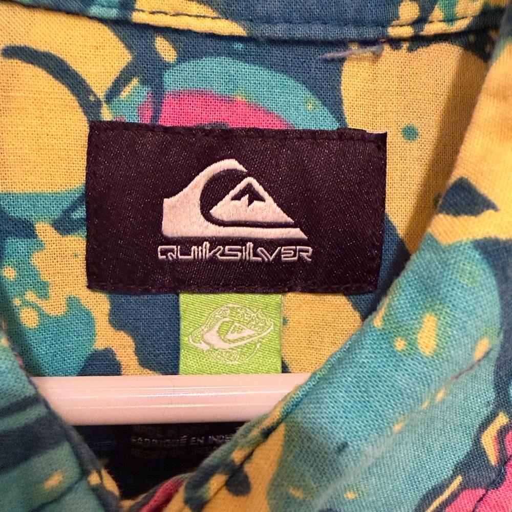 🌴 Boys Surf Shirt Bundle Billabong + Quiksilver Size 5 100% Cotton Tropical - Picture 11 of 14